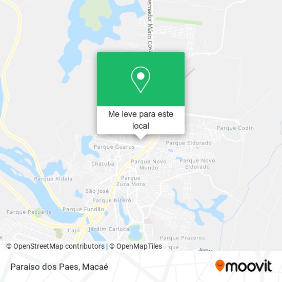Paraíso dos Paes mapa