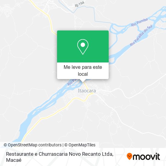 Restaurante e Churrascaria Novo Recanto Ltda mapa