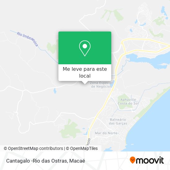 Cantagalo -Rio das Ostras mapa