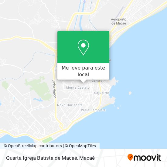 Quarta Igreja Batista de Macaé mapa