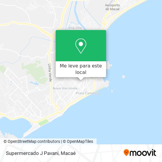 Supermercado J Pavani mapa