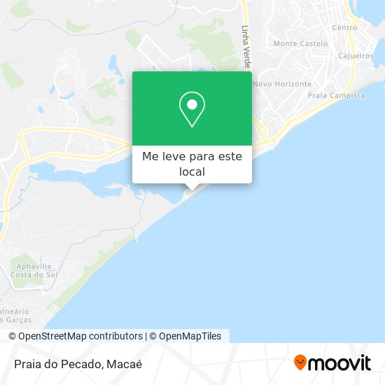 Praia do Pecado mapa