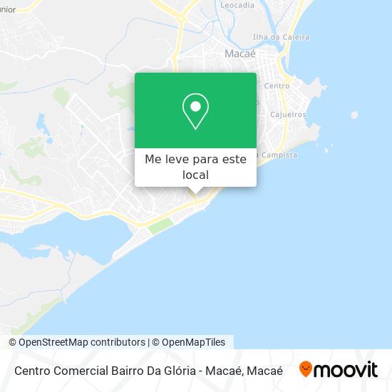 Centro Comercial Bairro Da Glória - Macaé mapa