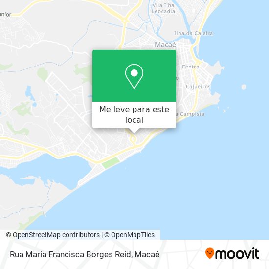 Rua Maria Francisca Borges Reid mapa