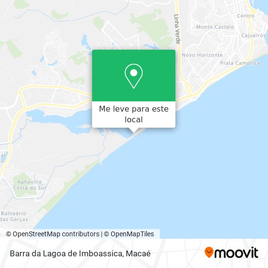 Barra da Lagoa de Imboassica mapa