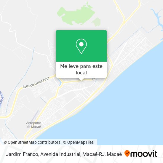 Jardim Franco, Avenida Industrial, Macaé-RJ mapa