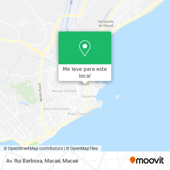 Av. Rui Barbosa, Macaé mapa