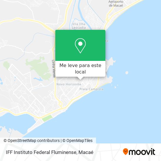 IFF Instituto Federal Fluminense mapa
