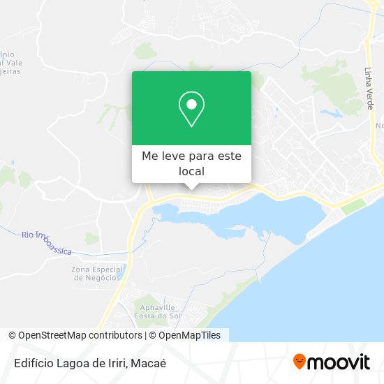 Edifício Lagoa de Iriri mapa