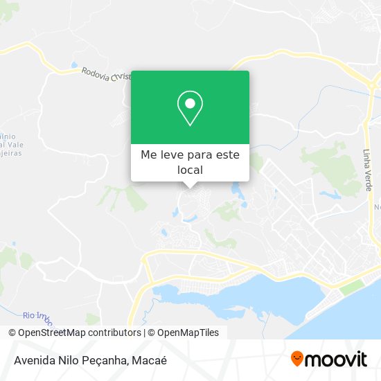 Avenida Nilo Peçanha mapa