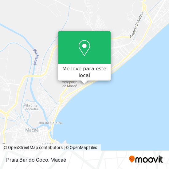 Praia Bar do Coco mapa