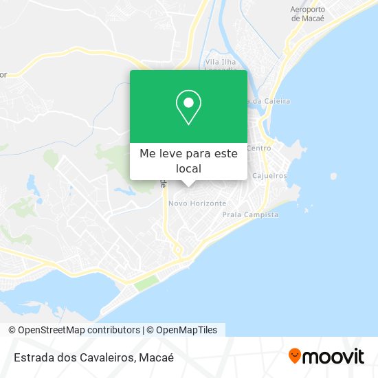 Estrada dos Cavaleiros mapa