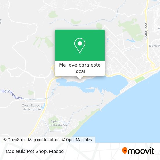 Cão Guia Pet Shop mapa