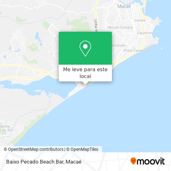 Baixo Pecado Beach Bar mapa