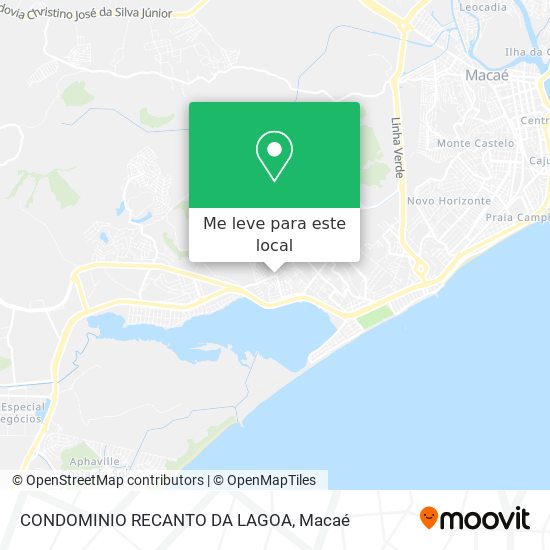 CONDOMINIO RECANTO DA LAGOA mapa
