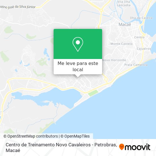 Centro de Treinamento Novo Cavaleiros - Petrobras mapa