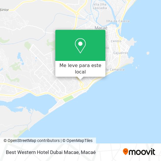 Best Western Hotel Dubai Macae mapa