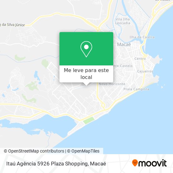 Itaú Agência 5926 Plaza Shopping mapa