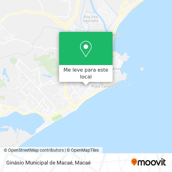 Ginásio Municipal de Macaé mapa