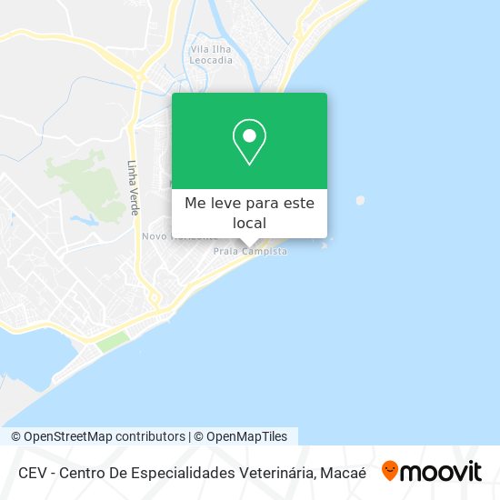 CEV - Centro De Especialidades Veterinária mapa