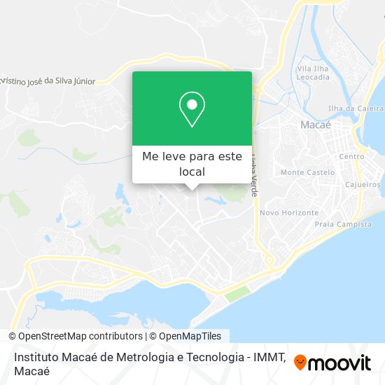 Instituto Macaé de Metrologia e Tecnologia - IMMT mapa