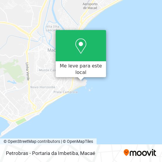 Petrobras - Portaria da Imbetiba mapa