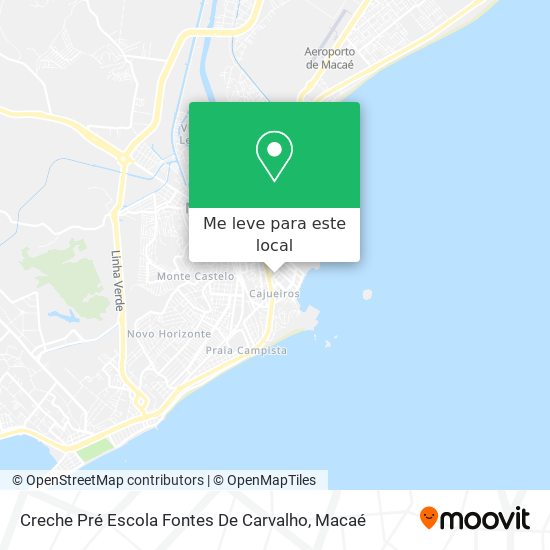 Creche Pré Escola Fontes De Carvalho mapa