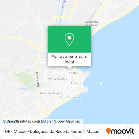 DRF Macaé - Delegacia da Receita Federal mapa