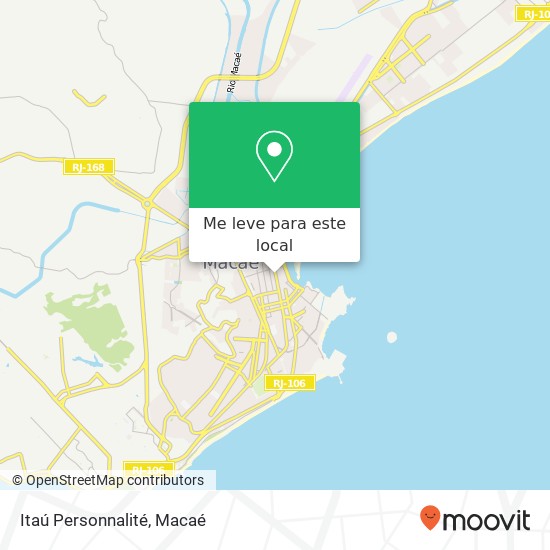 Itaú Personnalité mapa