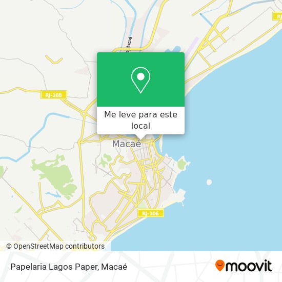 Papelaria Lagos Paper mapa