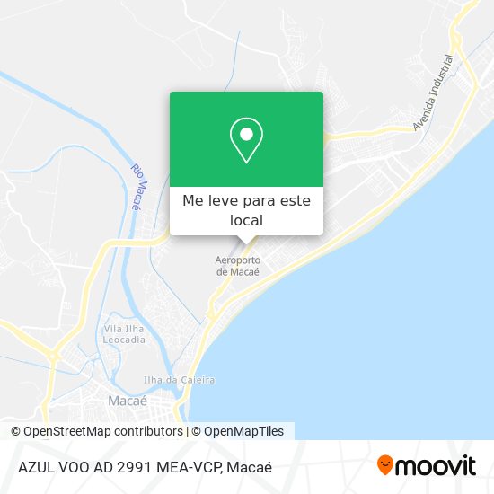 AZUL VOO AD 2991 MEA-VCP mapa