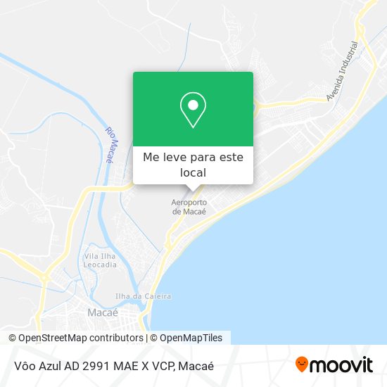 Vôo Azul AD 2991 MAE X VCP mapa