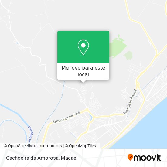 Cachoeira da Amorosa mapa