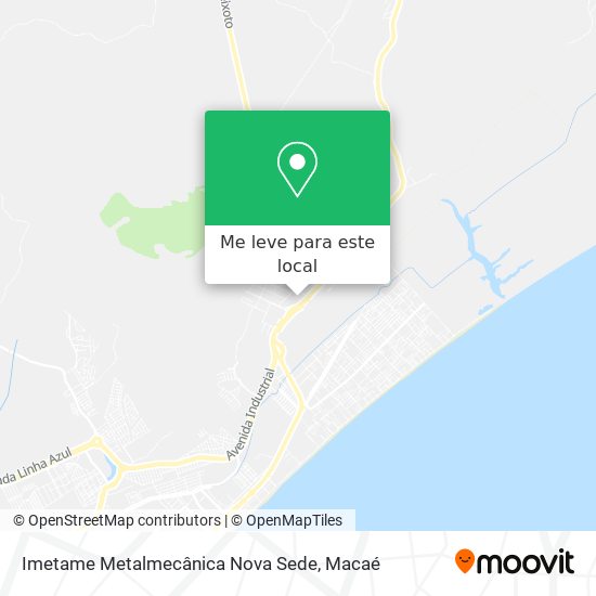 Imetame Metalmecânica Nova Sede mapa