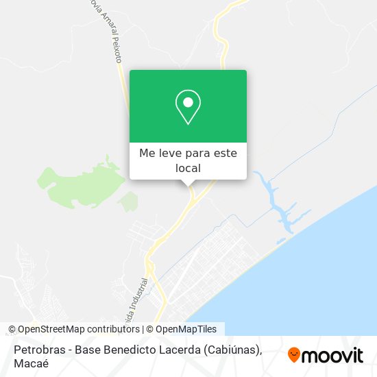 Petrobras - Base Benedicto Lacerda (Cabiúnas) mapa