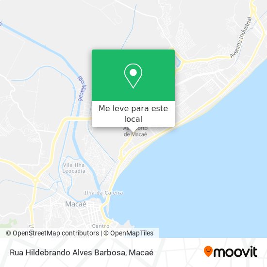 Rua Hildebrando Alves Barbosa mapa
