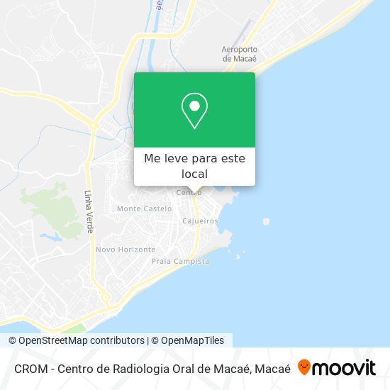 CROM - Centro de Radiologia Oral de Macaé mapa