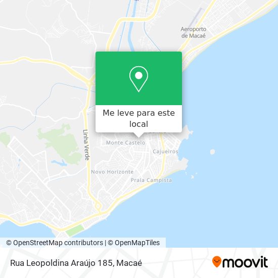 Rua Leopoldina Araújo 185 mapa