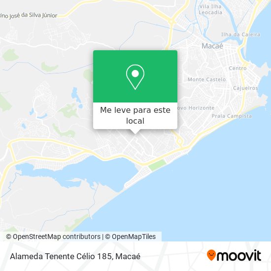 Alameda Tenente Célio 185 mapa