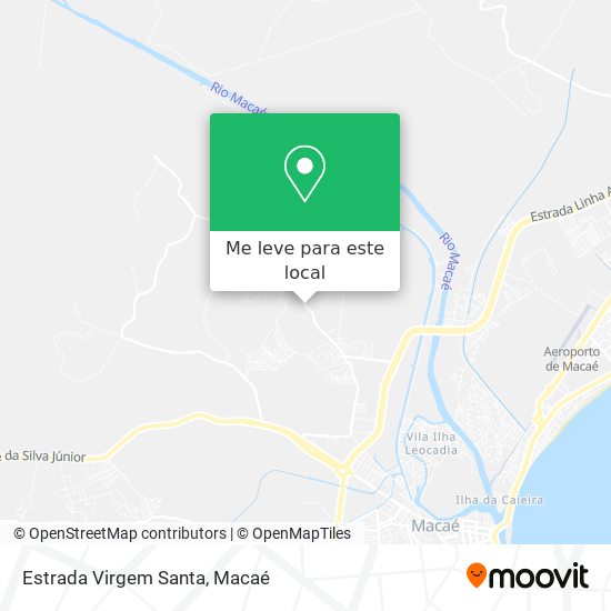 Estrada Virgem Santa mapa