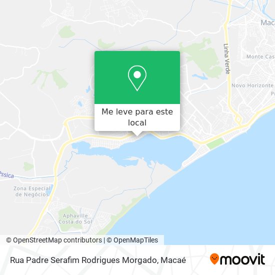 Rua Padre Serafim Rodrigues Morgado mapa