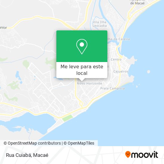 Rua Cuiabá mapa