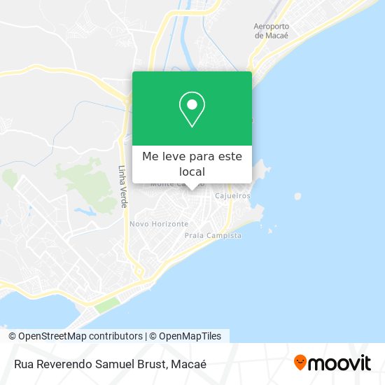 Rua Reverendo Samuel Brust mapa
