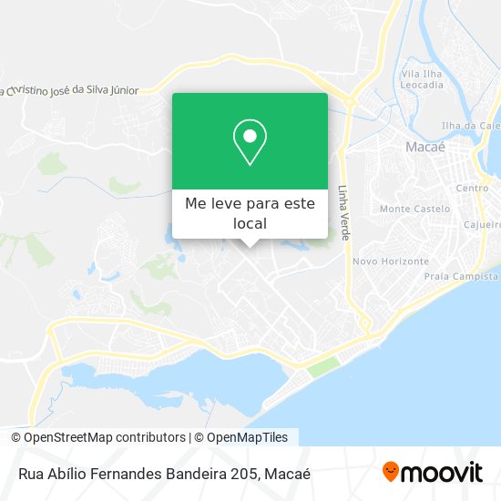 Rua Abílio Fernandes Bandeira 205 mapa
