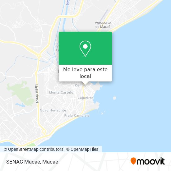 SENAC Macaé mapa
