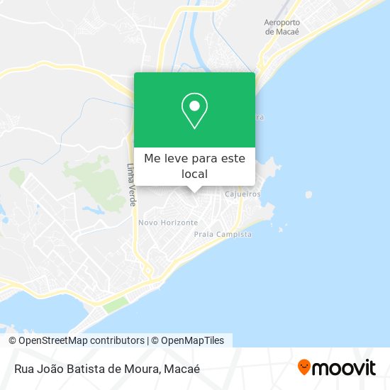 Rua João Batista de Moura mapa