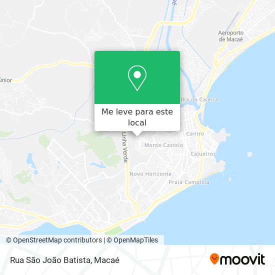 Rua São João Batista mapa