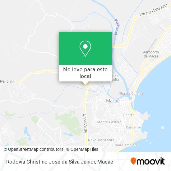 Rodovia Christino José da Silva Júnior mapa