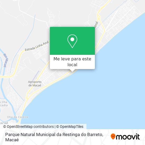Parque Natural Municipal da Restinga do Barreto mapa