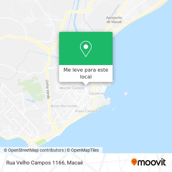 Rua Velho Campos 1166 mapa